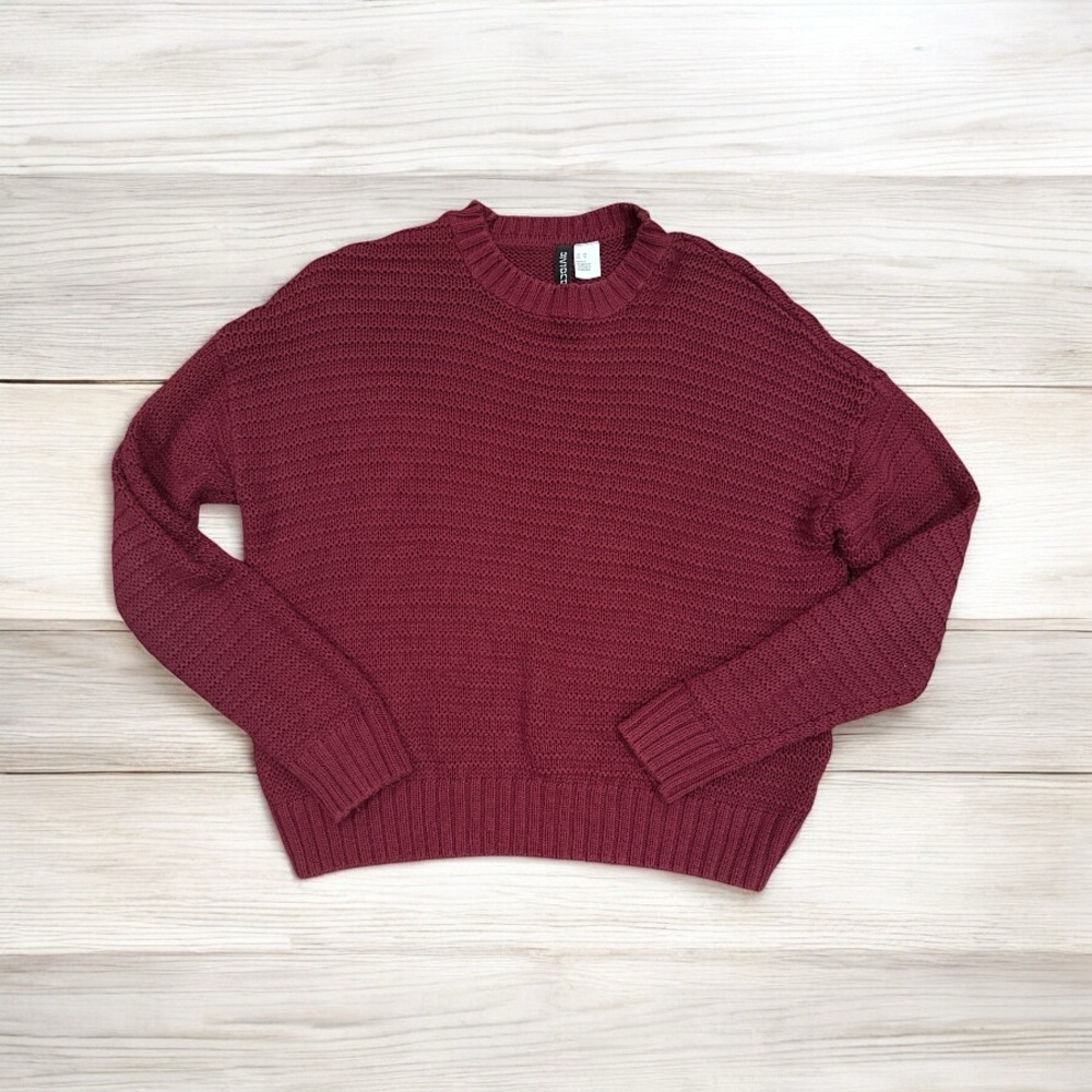 Women's H&M Burgundy Sweater XS